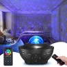 Star Projector Night Light, Galaxy Light Projector avec Star, Lampe de musique romantique LED Starry Sky, avec télécommande,