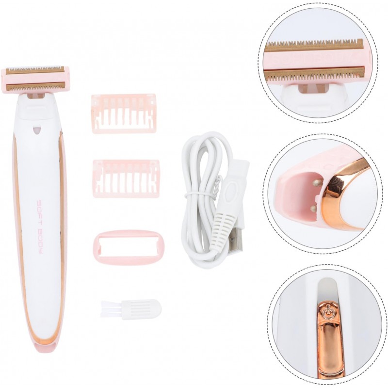 FRCOLOR 3 Ensembles Épilateur Femmes Tondeuse À Cheveux USB Épilateur Tondeuse À Cheveux Rasoir Pour Outil De Rasage Du Rasoir