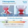 Wisfunlly Neck Massager, Portable Neck Pendant Massager, 5 Modes 15 Niveaux Intelligent Lymphatique Drainage Masseur pour Bras