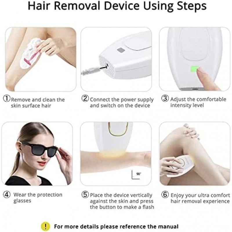 TURSHI Combiné Dépilation Au Laser 5Minskin À La Maison, Appareil Dépilation Au Laser À 5Minskin 2023 avec Système De