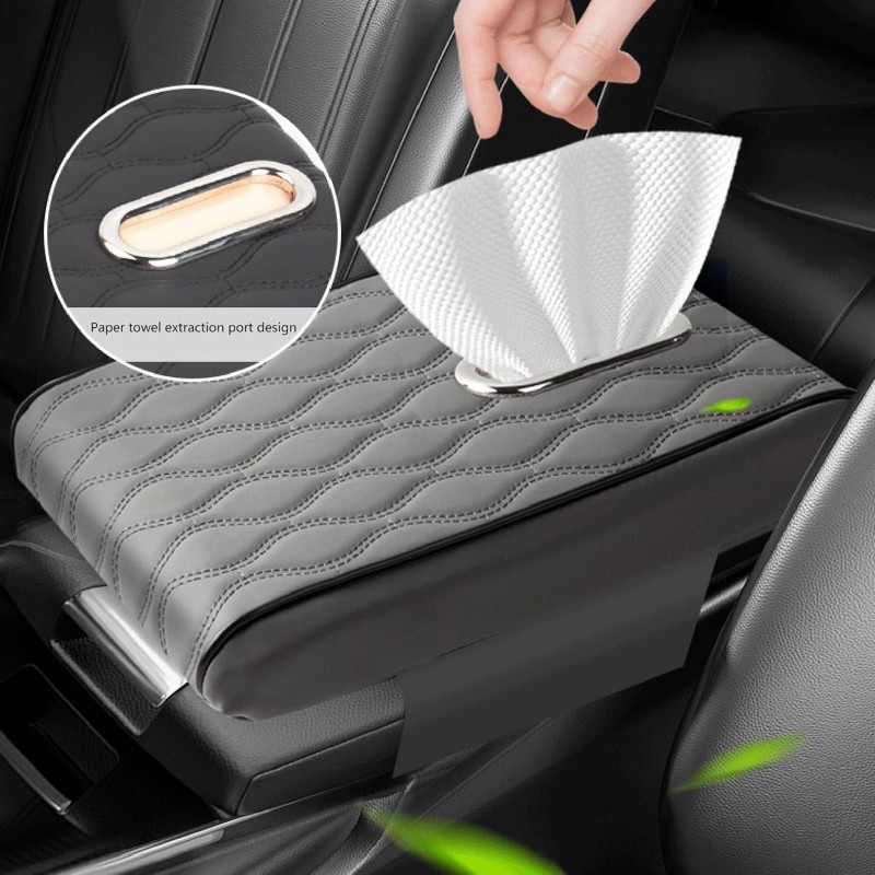 LUCKGONI Accoudoir de voiture - Augmentation de la hauteur - Coussin de console centrale de voiture - Coussin en mousse à
