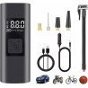 Genac Compresseur D'air Électrique Ecran LCD Batterie 6000mAh Chargeur Secteur USB Ou Allume Cigare