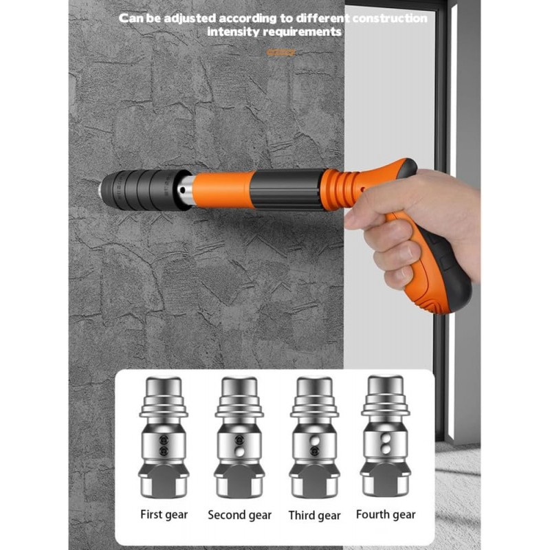 Wechoide Mini pistolet à ongles manuel en acier léger et confortable à tenir