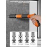 Wechoide Mini pistolet à ongles manuel en acier léger et confortable à tenir