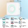 ConBlom Mini imprimante de poche sans fil sans encre - Imprimante thermique Bluetooth avec 10 rouleaux de papier thermique