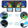  9 en 1 Système de Pliage Push-up Bracket Board Portable Fitness Workout Gym Exercise Stands for Home