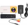 Projecteur HD, Mini Projecteur Jaune Mobile Même Écran Prise en Charge de l'Imagerie par Réflexion Diffuse 23 Langues Mini