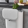 YZJSSL Poubelle murale de cuisine avec couvercle coulissant - 21 x 26 x 15 cm